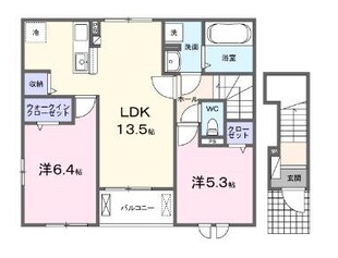 ピースフルIIの物件間取画像